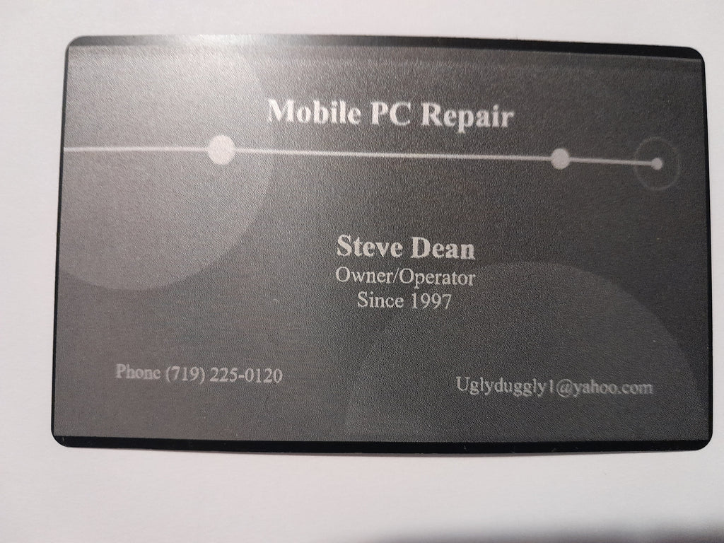 Custom Traditional or Aluminum Business Cards